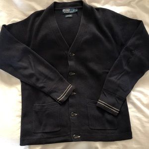 Polo Ralph Lauren Navy Cotton/Cashmere Cardigan